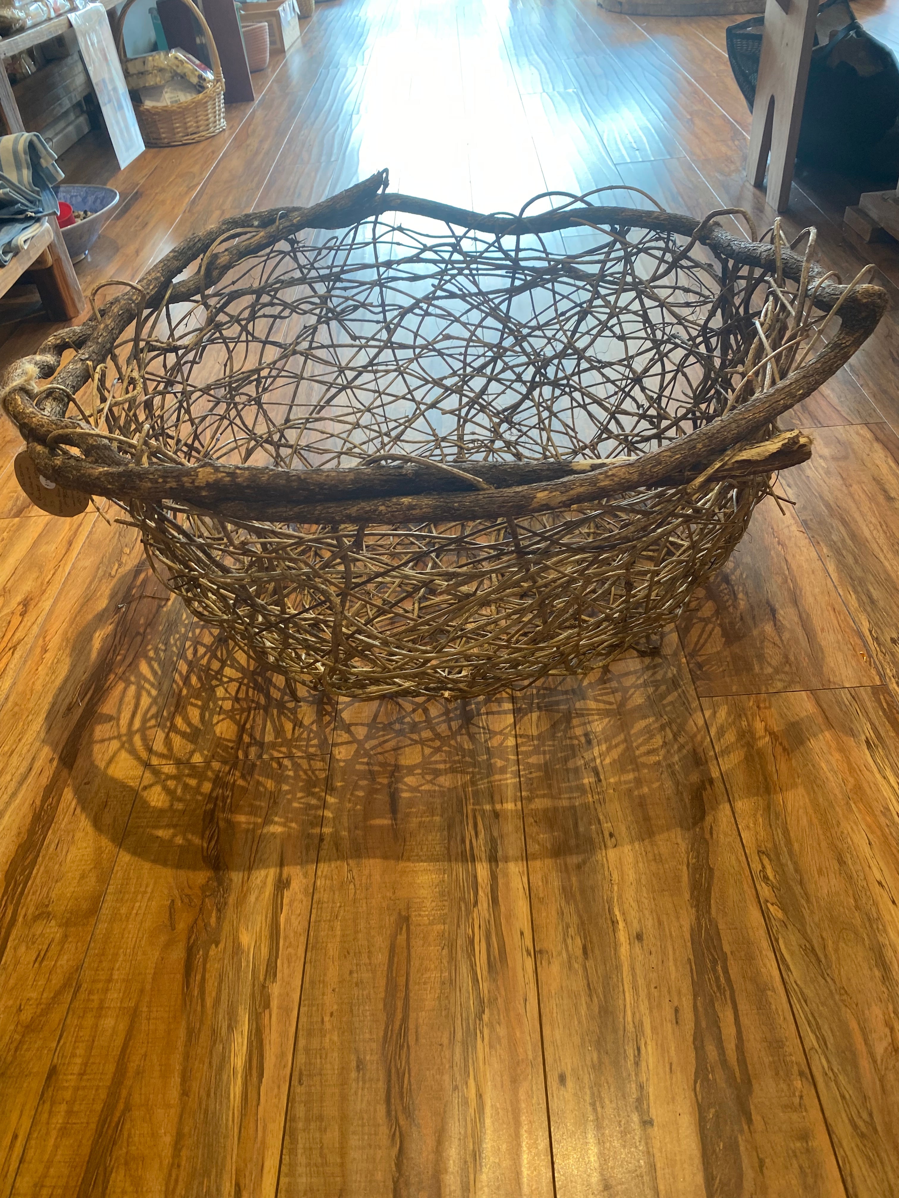 Branching Out hand made woven Basket