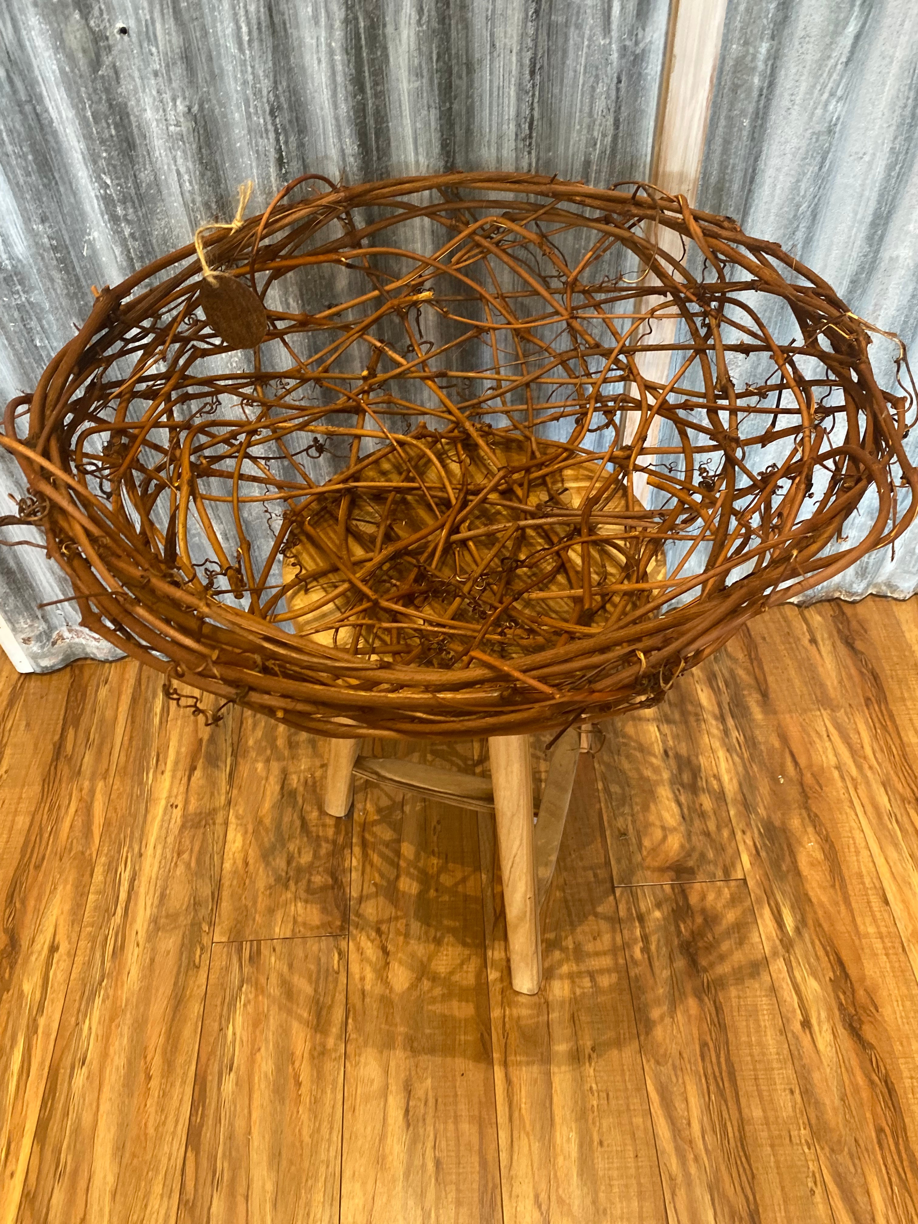 Branching Out Design large Grapevine basket